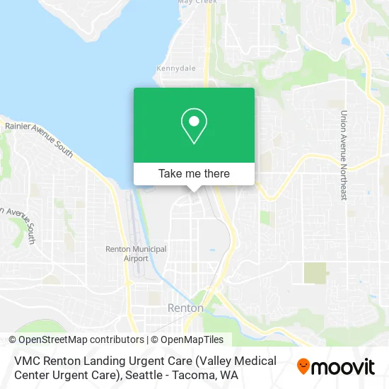 VMC Renton Landing Urgent Care (Valley Medical Center Urgent Care) map