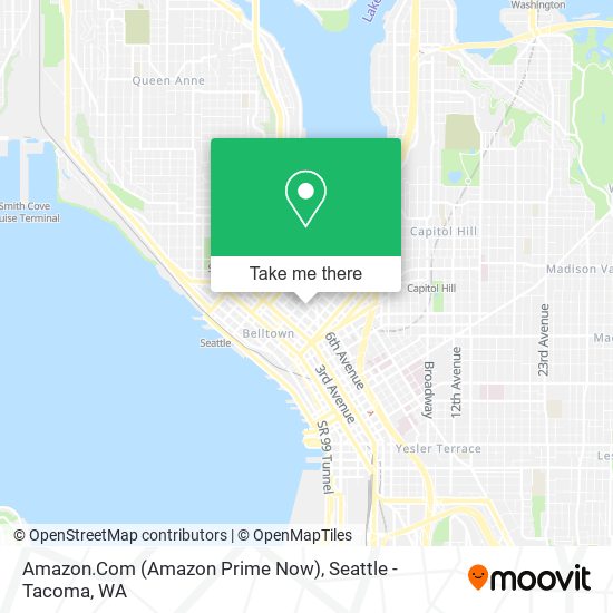 Mapa de Amazon.Com (Amazon Prime Now)