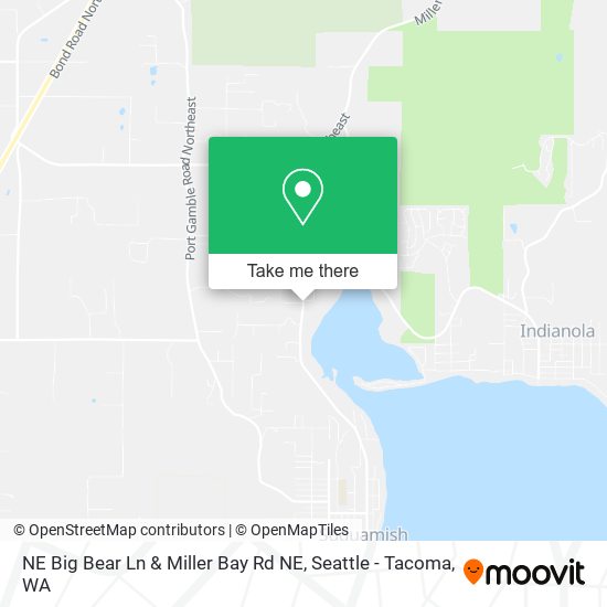 Mapa de NE Big Bear Ln & Miller Bay Rd NE