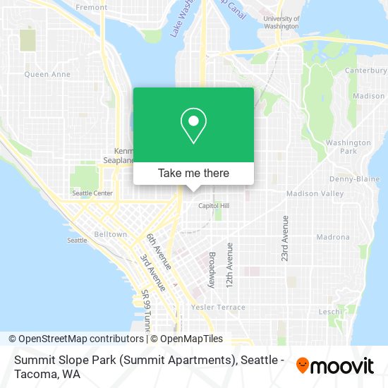 Mapa de Summit Slope Park (Summit Apartments)
