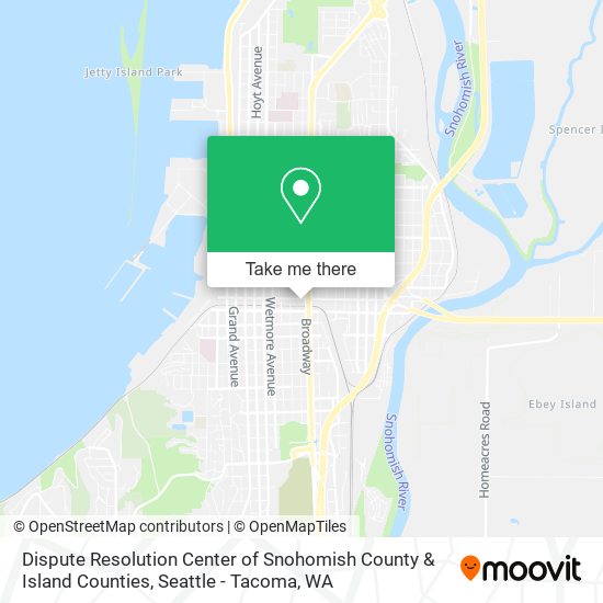 Dispute Resolution Center of Snohomish County & Island Counties map