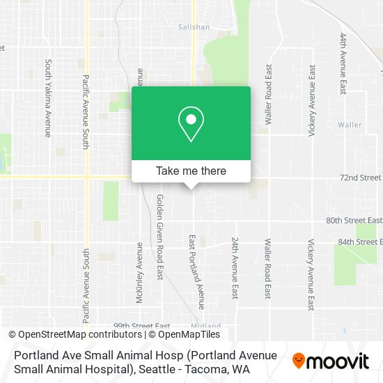 Mapa de Portland Ave Small Animal Hosp (Portland Avenue Small Animal Hospital)