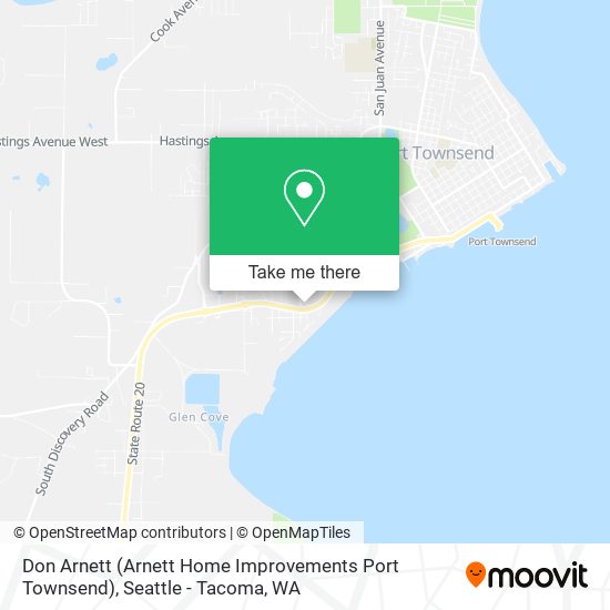 Don Arnett (Arnett Home Improvements Port Townsend) map