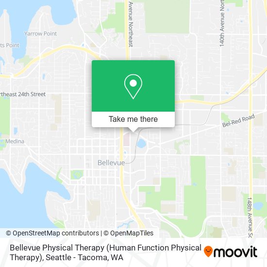 Mapa de Bellevue Physical Therapy (Human Function Physical Therapy)