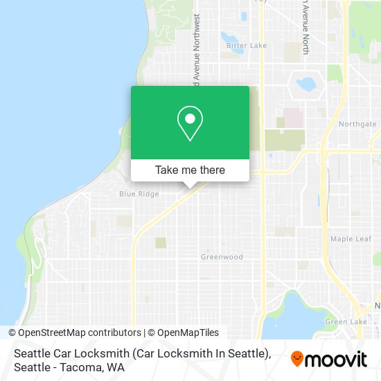 Mapa de Seattle Car Locksmith