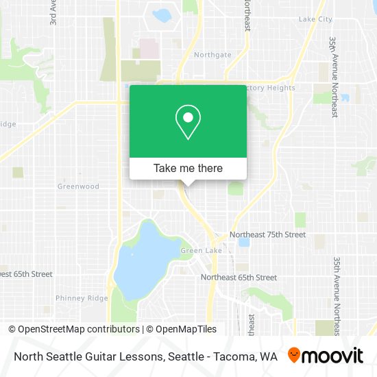 North Seattle Guitar Lessons map