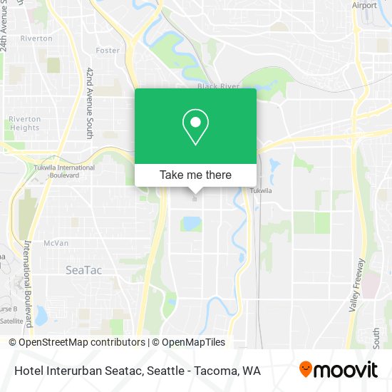 Hotel Interurban Seatac map