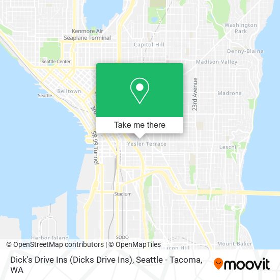 Mapa de Dick's Drive Ins (Dicks Drive Ins)