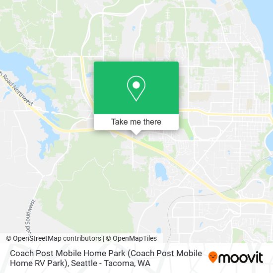 Mapa de Coach Post Mobile Home Park