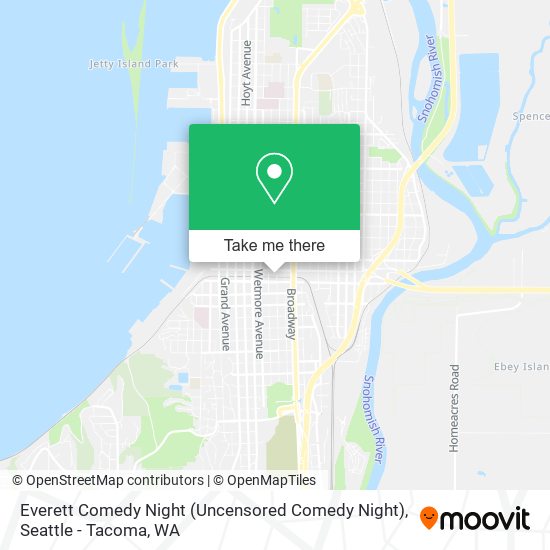 Everett Comedy Night (Uncensored Comedy Night) map