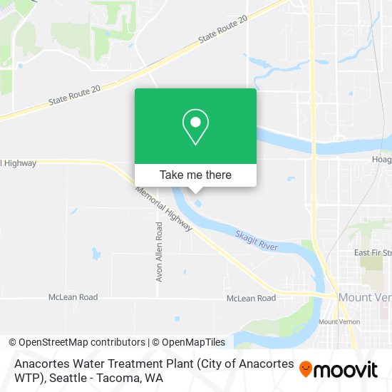 Anacortes Water Treatment Plant (City of Anacortes WTP) map