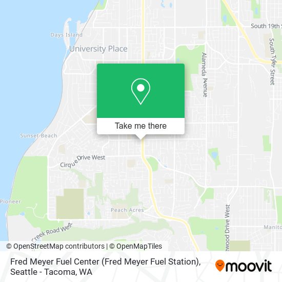 Fred Meyer Fuel Center map