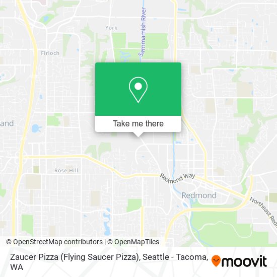 Mapa de Zaucer Pizza (Flying Saucer Pizza)