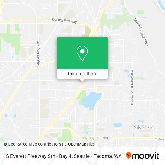 Mapa de S Everett Freeway Stn - Bay 4