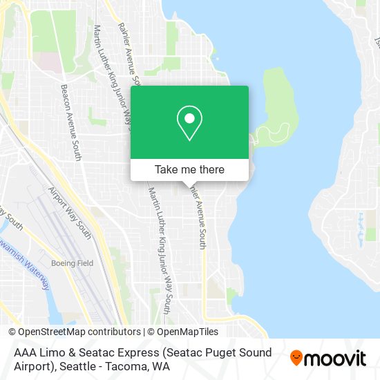 Mapa de AAA Limo & Seatac Express (Seatac Puget Sound Airport)