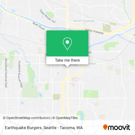 Earthquake Burgers map