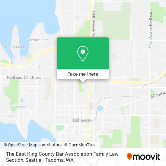 The East King County Bar Association Family Law Section map