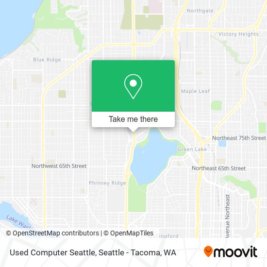 Used Computer Seattle map