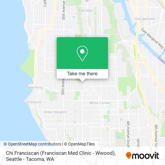 Chi Franciscan (Franciscan Med Clinic - Wwood) map