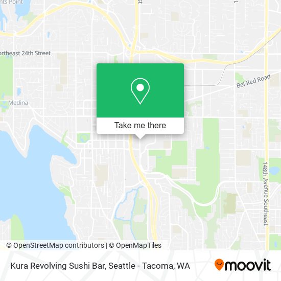 Mapa de Kura Revolving Sushi Bar