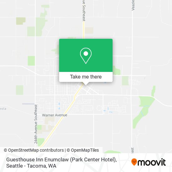 Mapa de Guesthouse Inn Enumclaw (Park Center Hotel)