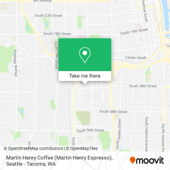 Martin Henry Coffee (Martin Henry Espresso) map