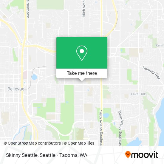 Skinny Seattle map