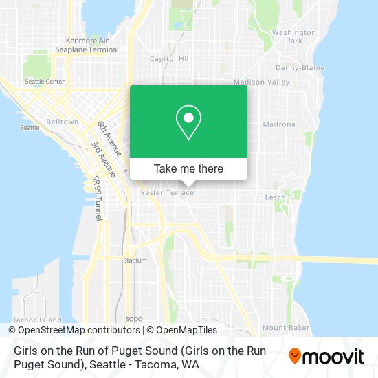 Girls on the Run of Puget Sound map