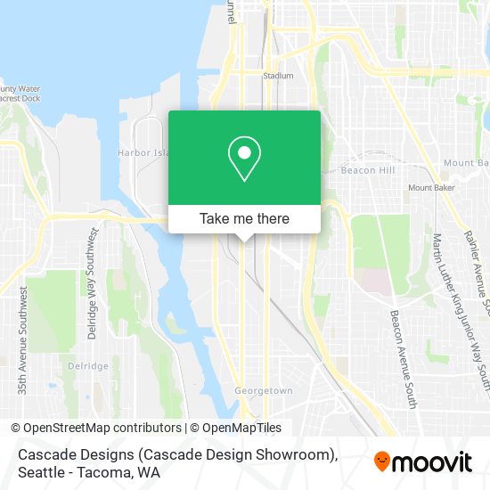Mapa de Cascade Designs (Cascade Design Showroom)