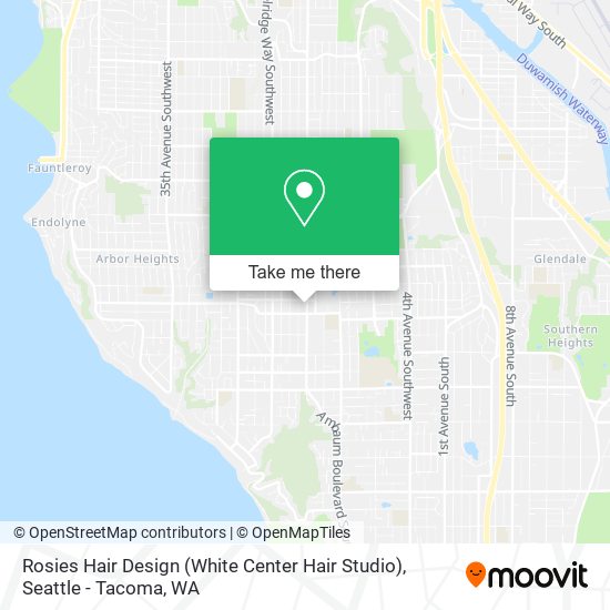 Mapa de Rosies Hair Design (White Center Hair Studio)