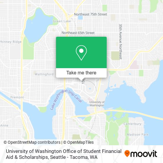University of Washington Office of Student Financial Aid & Scholarships map