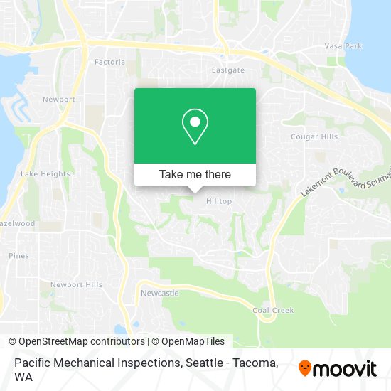 Pacific Mechanical Inspections map