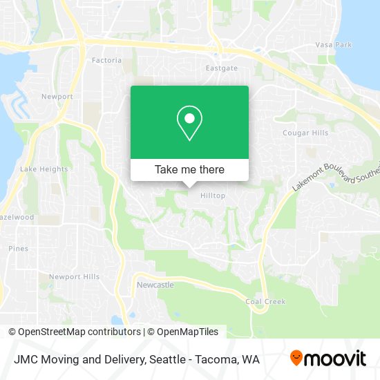 JMC Moving and Delivery map