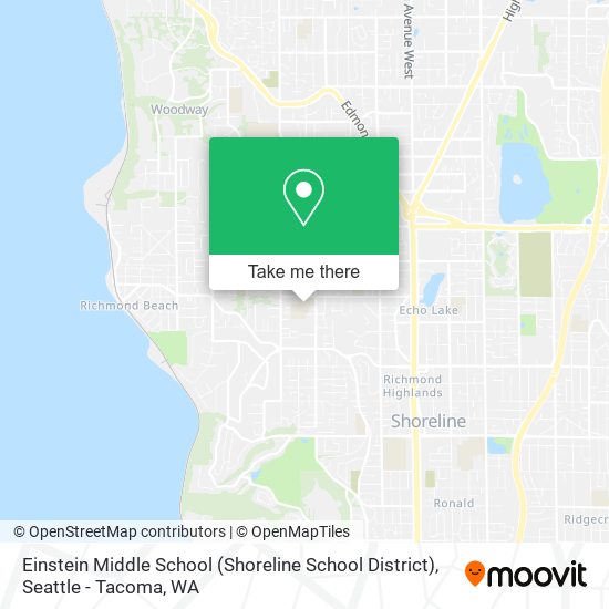 Einstein Middle School (Shoreline School District) map