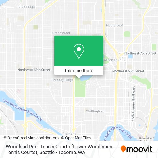 Mapa de Woodland Park Tennis Courts (Lower Woodlands Tennis Courts)