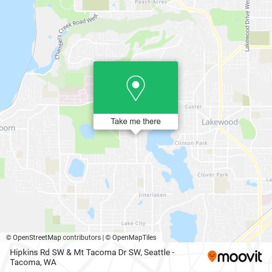 Hipkins Rd SW & Mt Tacoma Dr SW map