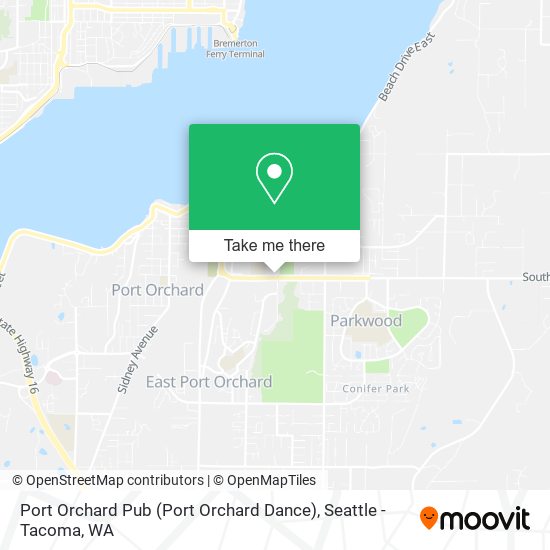 Mapa de Port Orchard Pub (Port Orchard Dance)