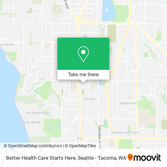 Better Health Care Starts Here map