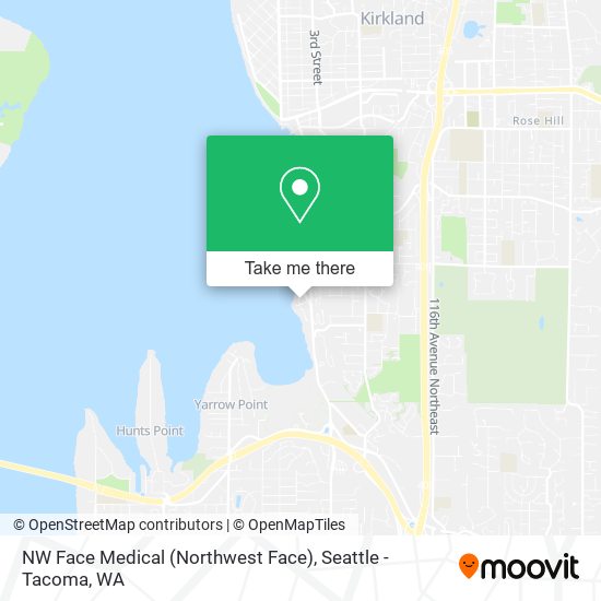 NW Face Medical (Northwest Face) map