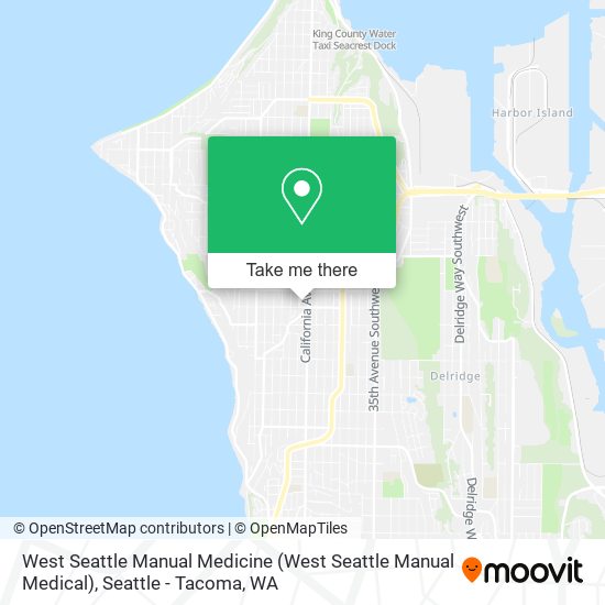 Mapa de West Seattle Manual Medicine