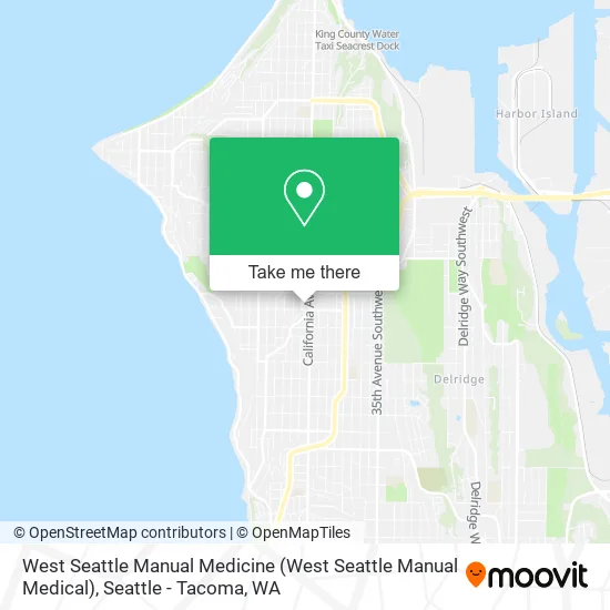 Mapa de West Seattle Manual Medicine