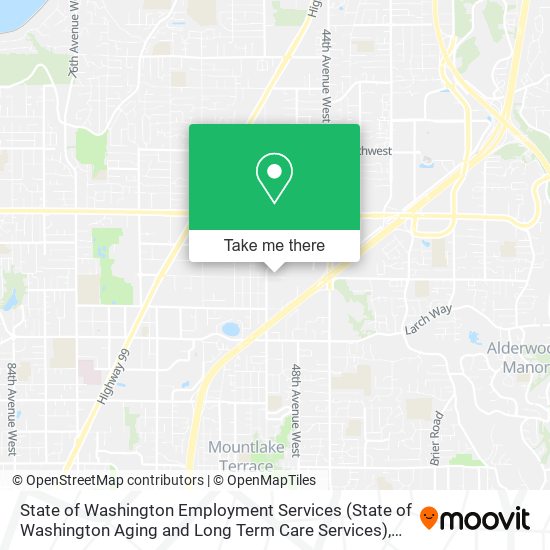 Mapa de State of Washington Employment Services (State of Washington Aging and Long Term Care Services)