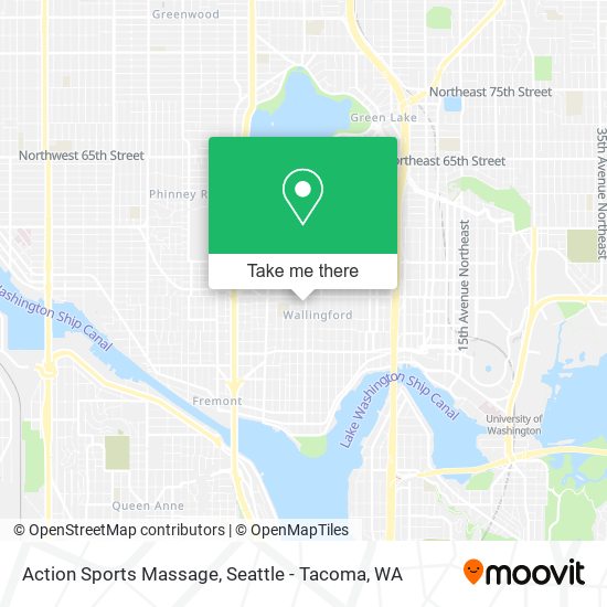 Action Sports Massage map