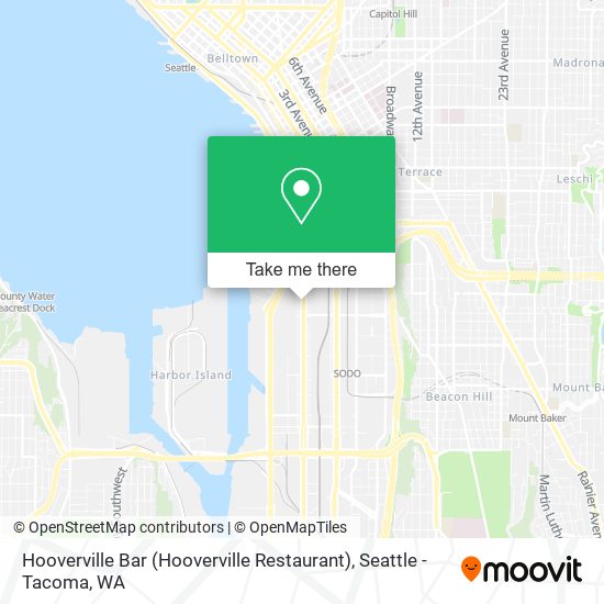 Mapa de Hooverville Bar (Hooverville Restaurant)