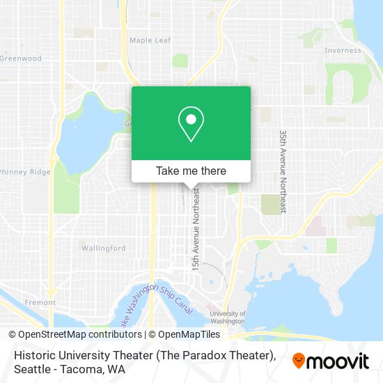 Historic University Theater (The Paradox Theater) map