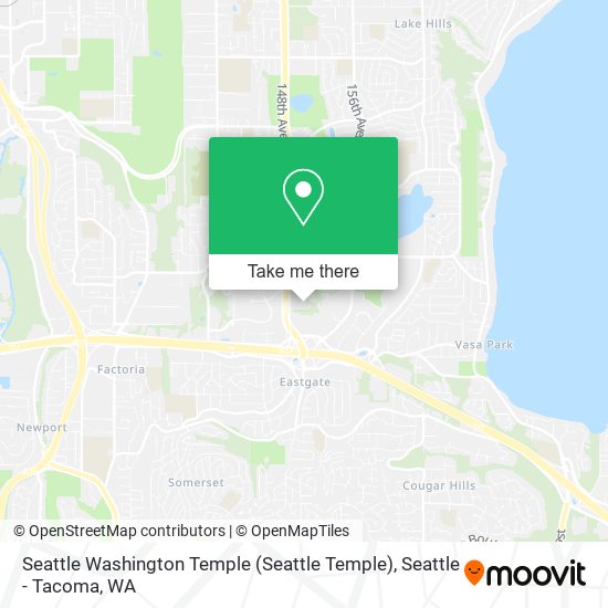 Seattle Washington Temple (Seattle Temple) map