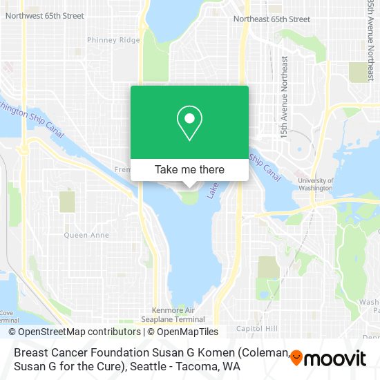 Breast Cancer Foundation Susan G Komen (Coleman, Susan G for the Cure) map