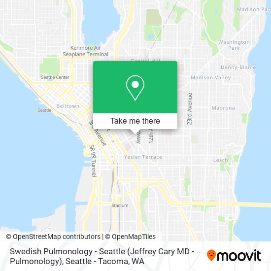 Mapa de Swedish Pulmonology - Seattle (Jeffrey Cary MD - Pulmonology)