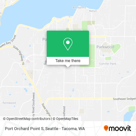 Port Orchard Point S map