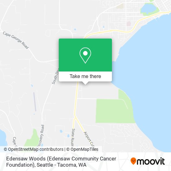 Mapa de Edensaw Woods (Edensaw Community Cancer Foundation)